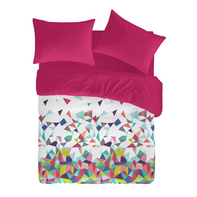 Cotton Geometric Shapes Duvet Cover