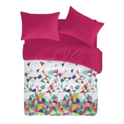 Cotton Geometric Shapes Duvet Cover