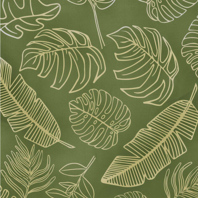 Leaf Design Cushion Cover