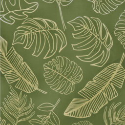 Leaf Design Cushion Cover