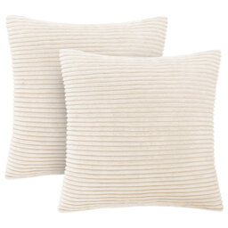 Aspire Homeware Striped Square Velvet Cushion Cover