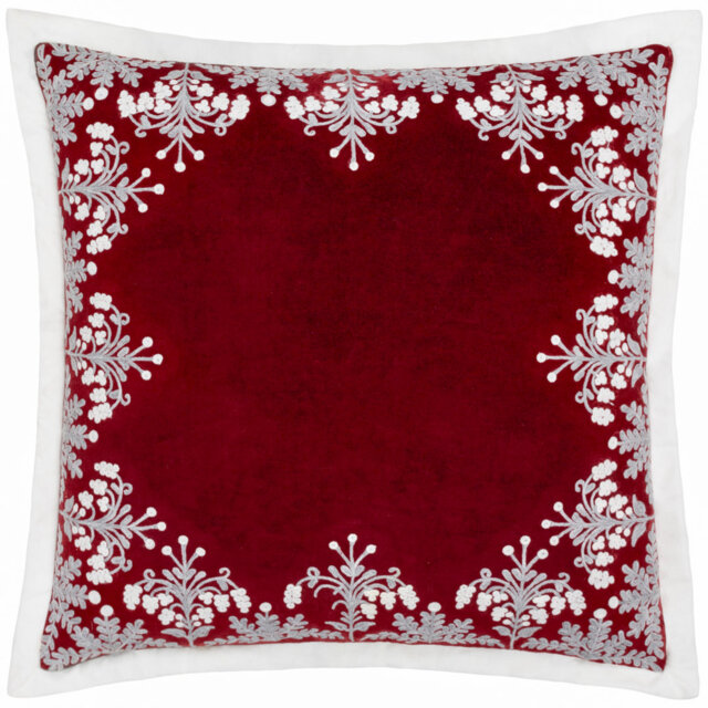 Winter Bloom Cushion Cover Abstract Square Cushion Cover