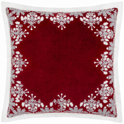 Winter Bloom Cushion Cover Abstract Square Cushion Cover