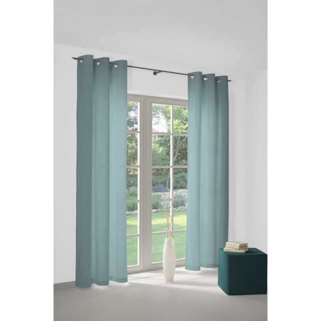 Newbury 67% Polyester And 33% Cotton Room Darkening Single Curtain Panel
