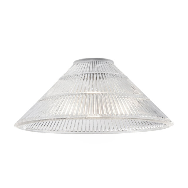 19cm H Glass Lamp Shade in Transparent