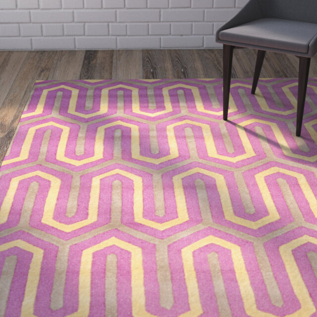 Altair Hand Tufted Pink/Grey Rug
