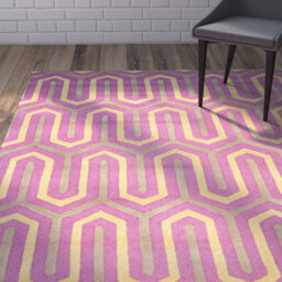Altair Hand Tufted Pink/Grey Rug