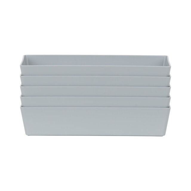Wham 2.01 Studio Basket Rectangular Pack of 5 Cool Grey