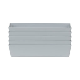 Wham 2.01 Studio Basket Rectangular Pack of 5 Cool Grey