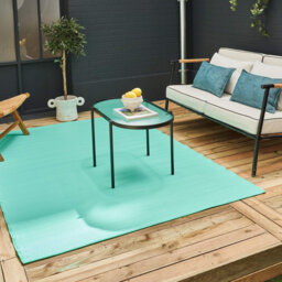 Urban Collection Outdoor Rug Plain Design in Turquoise