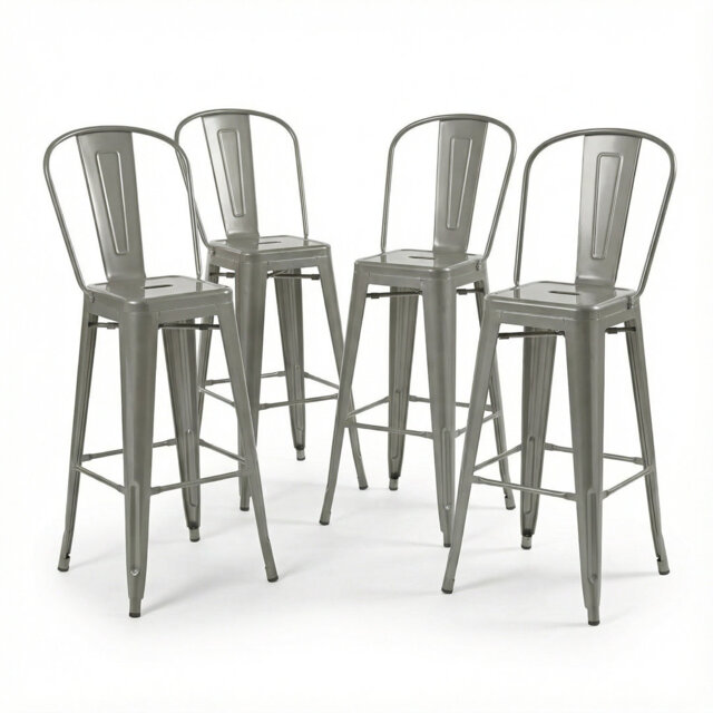 Counter Stool with Metal Frame