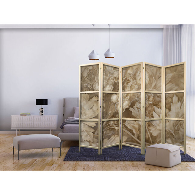 1710cm H Solid Wood Folding Room Divider