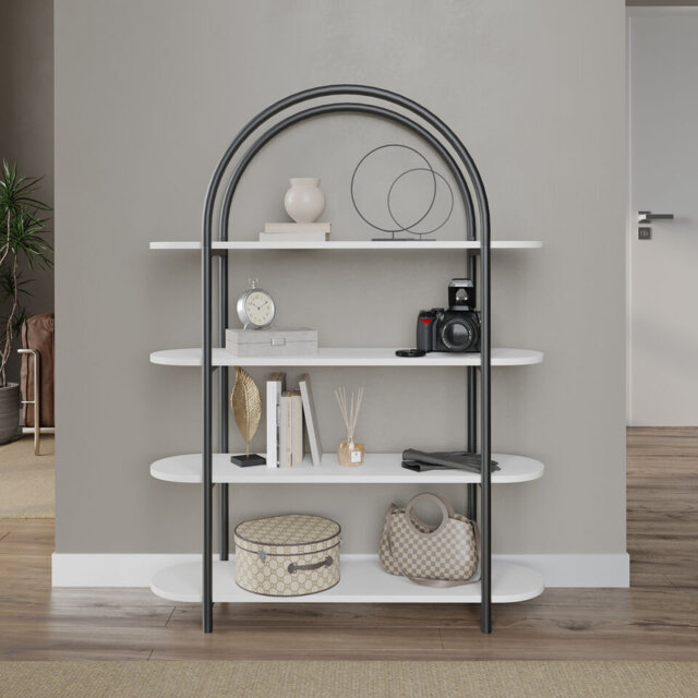 Amorie 46.4567cm H x 35.4331cm W Steel Bookcase