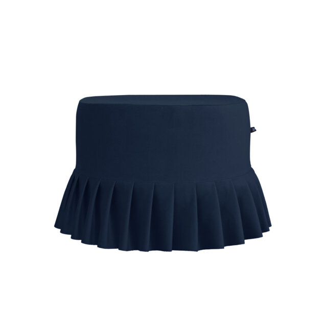50cm Wide Round Solid Colour Ottoman