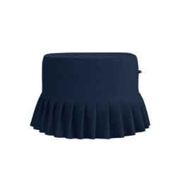 50cm Wide Round Solid Colour Ottoman