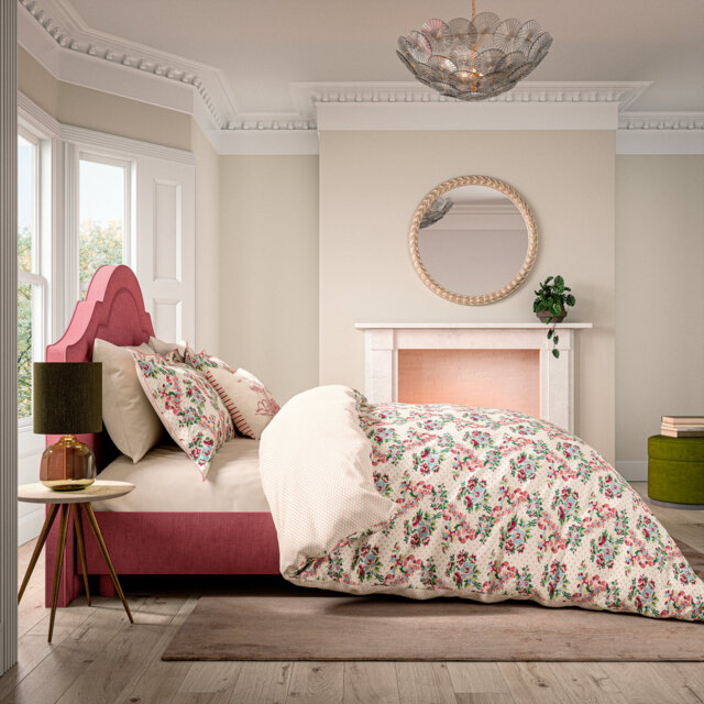 Chinese Magpie Cotton Floral Duvet Cover Set