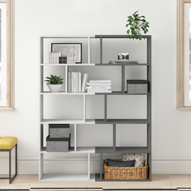 Tapi Wall Mounted Modern Bookcase (Set of 2)