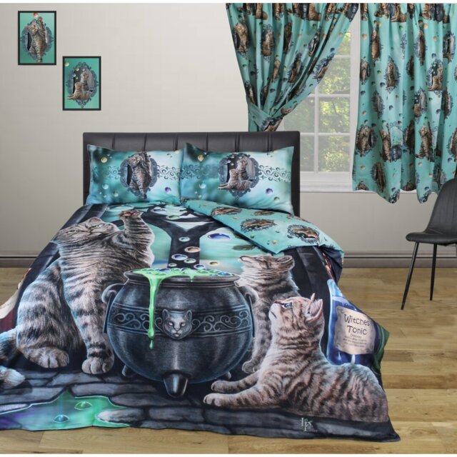 HUBBLE BUBBLE Aayush Blue Grey Green 144 TC Duvet Cover Set