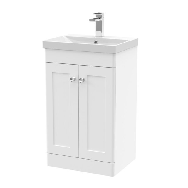 Classique 510mm Free-standing Single Bathroom Vanity with Vitreous China Vanity Top