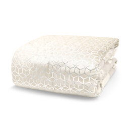 Eckelman Luxury Metallic Geometric Foil Pattern Bedspread