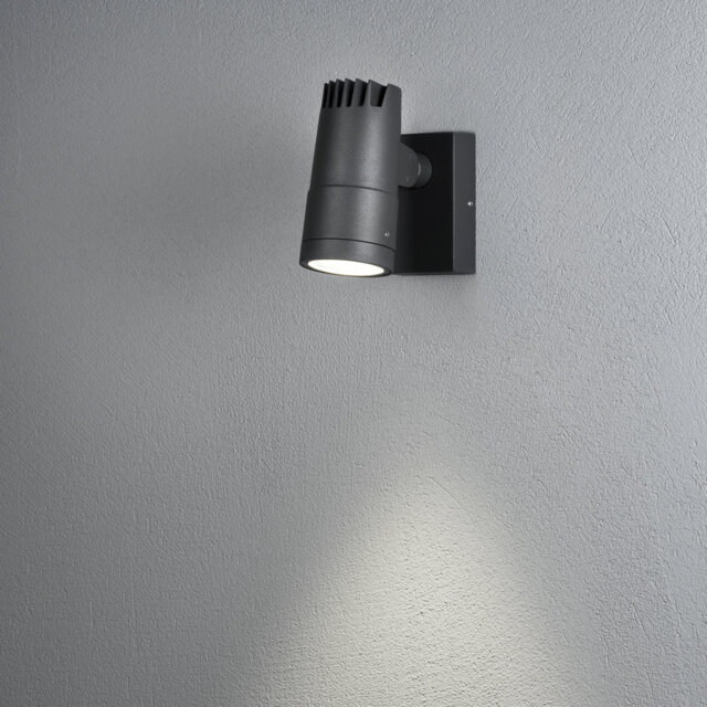 Anthracite Integrated LED Outdoor Wall Lantern