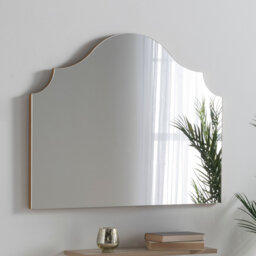 Arched Contemporary Mantle Wall Mirror