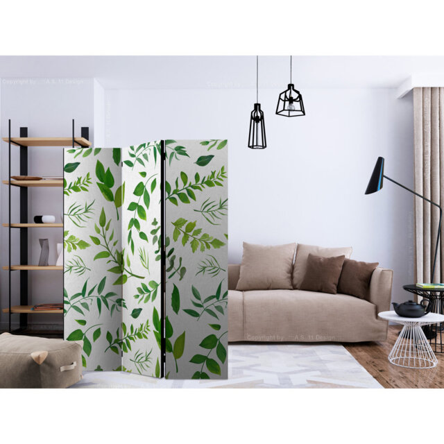 Gushwa 135cm W x 172cm H 3 - Panel Solid Wood Folding Room Divider