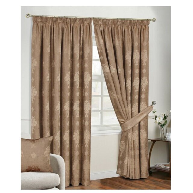 Virgina Pencil Pleat Room Darkening Thermal Curtain