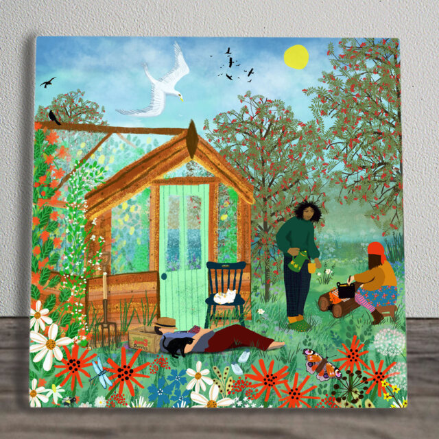 People Wall Decor on Ceramic / Porcelain