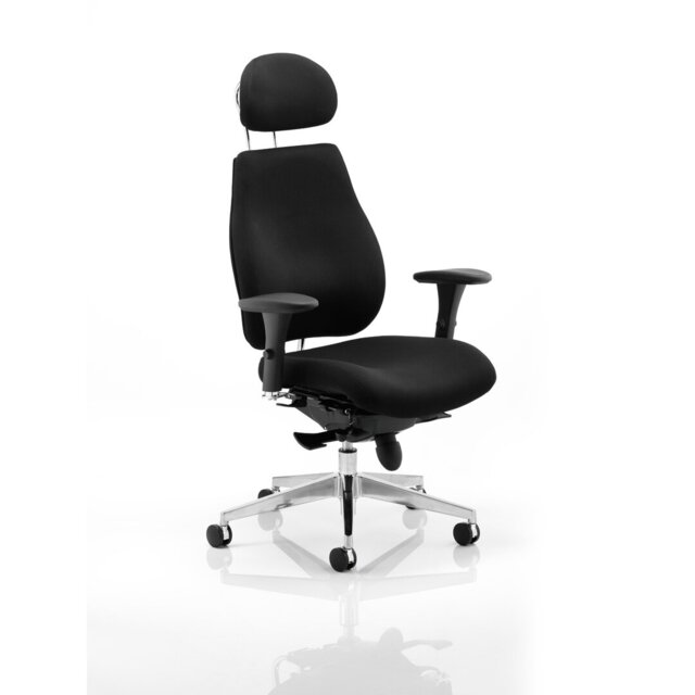 Polyester Blend Office Chair with Headrest