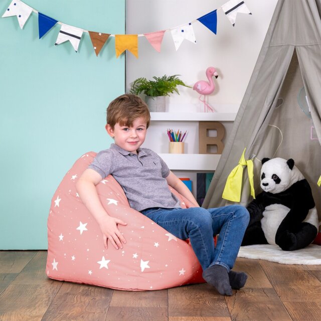 Kids Starry Skies Print Classic Bean Bag
