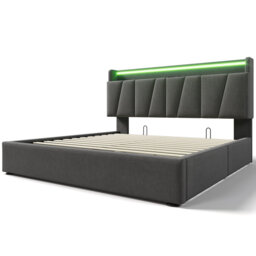 Upholstered Double Bed With Usb And Led