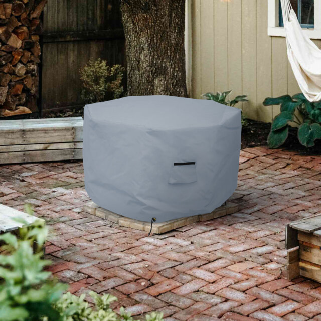 Heavy Duty Multipurpose Outdoor Octagon Fire Pit Cover,Durable & UV Resistant Patio Waterproof Cover