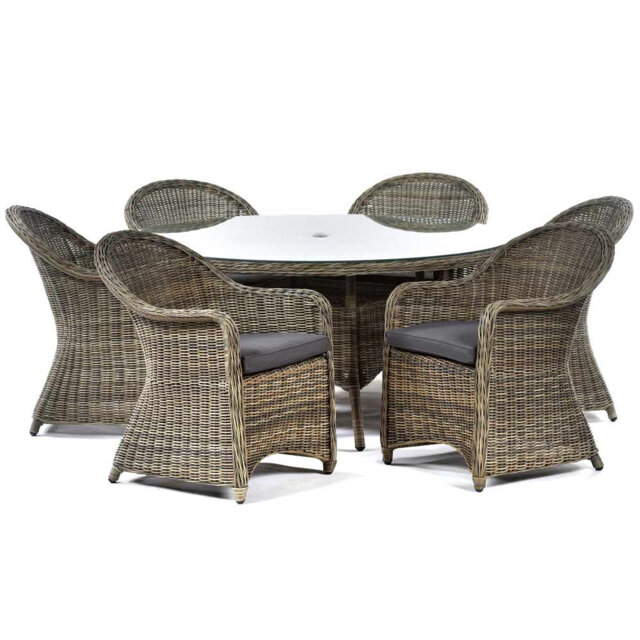 Didcot Round 7 - Piece 6 - Person 150Cm L Outdoor Dining Set