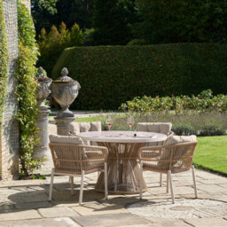 Aris 4 - Person Patio Dining Set with Round Table , Cushions Included