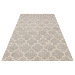 Hand-Tufted Silver Area Rug