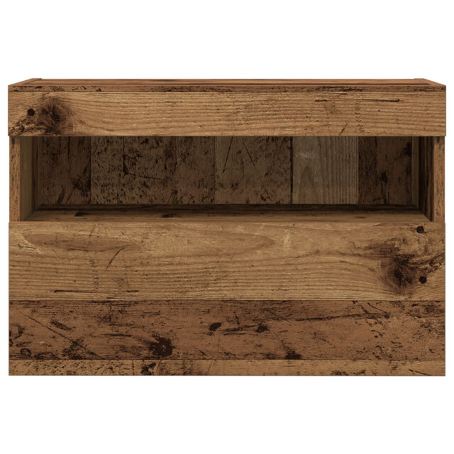 TV Wall Cabinet Engineered Wood 2 Shelving TV Stand