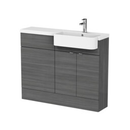 Fusion Single Bathroom Vanity with Integrated Polymarble Basin