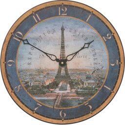 Eiffel Tower Wall Clock - 36cm