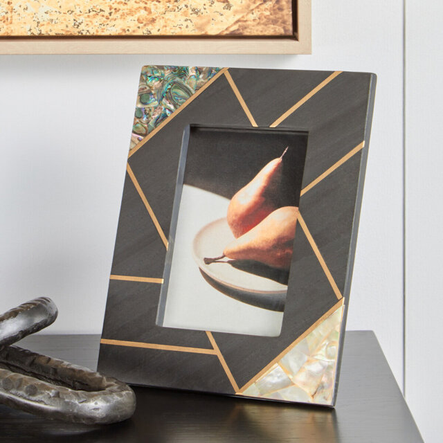 Black Picture Frame with Mat