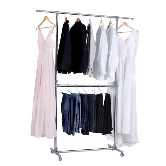 166cm Rolling Clothing Rack