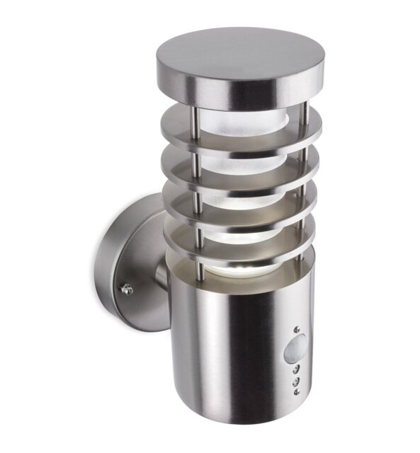 Silver 9.84cm H Integrated LED Outdoor Wall Lantern