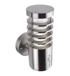 Silver 9.84cm H Integrated LED Outdoor Wall Lantern