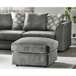 Arabella Soft Chenille Footstool