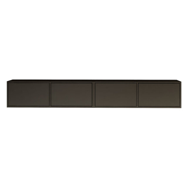 Framme Wall-Mounted TV Cabinet with Four Flaps 200 cm Wisconsin Walnut