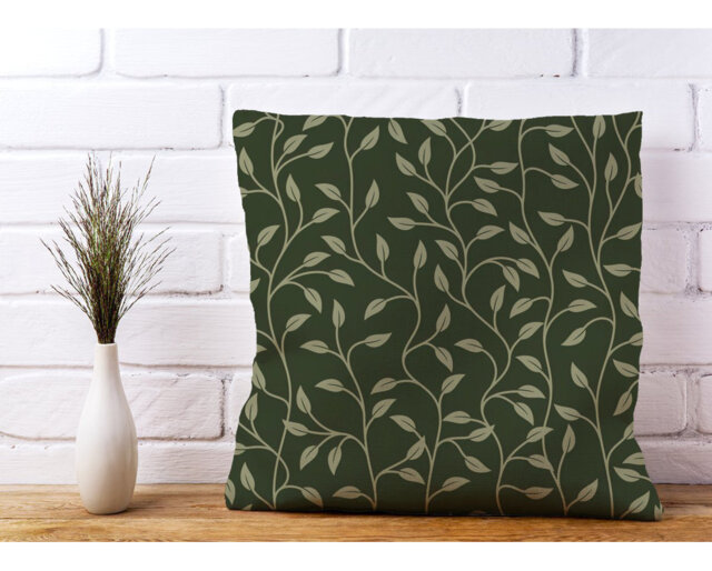 Giverny Shrub with Leaves Floral Scatter Cushion with Filling