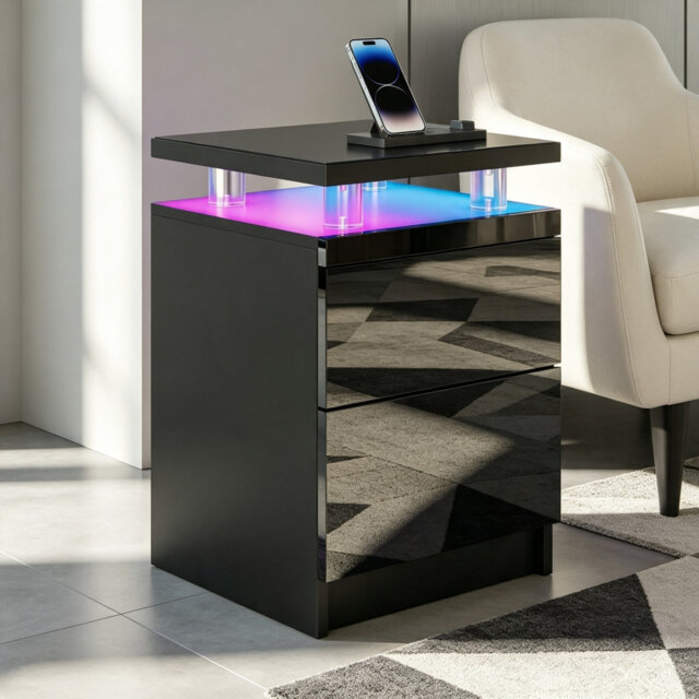 38cm W Bedside Table