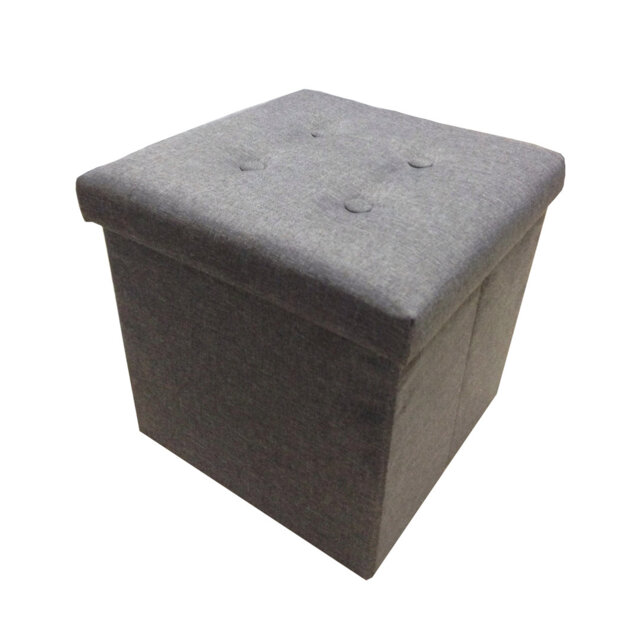Contemporary Practical Linen Storage Boxes Grey