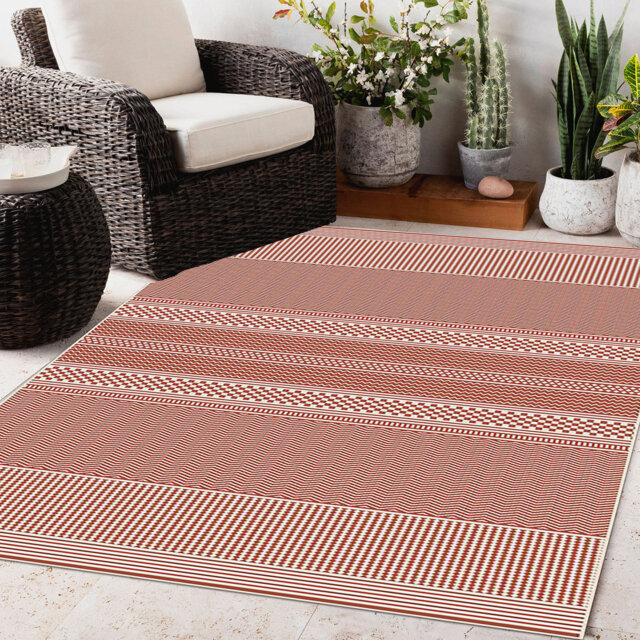 Michelle Southwestern Hand Woven Indoor / Outdoor Area Rug