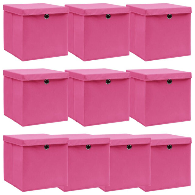 Storage Boxes with Lids Fabric